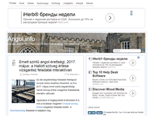 Tablet Screenshot of angolinfo.hu